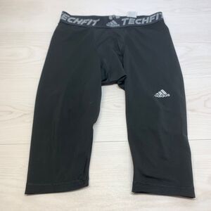 Adidas Mens Size XL Techfit Compression Capri Pants Black Athletic Tights